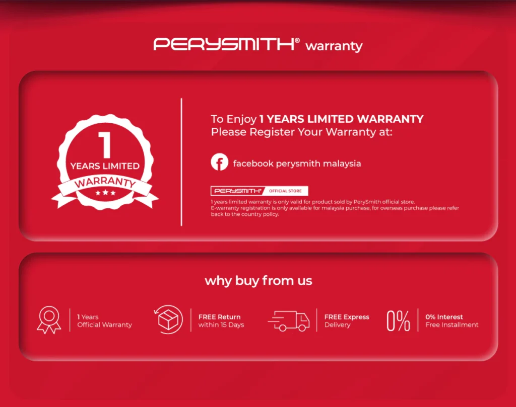 1 year Warranty by Pery Smith